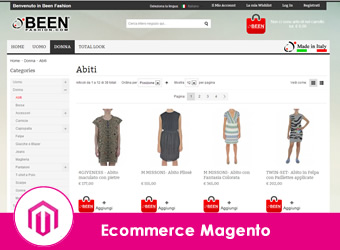 Beenfashion.com Ecommerce Magento, integrazione completa con il gestionale nel settore Fashion