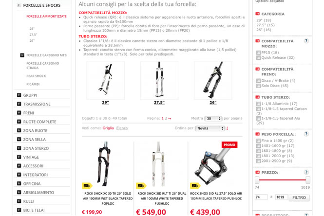 Gambacicli restyling Oscommerce Magento